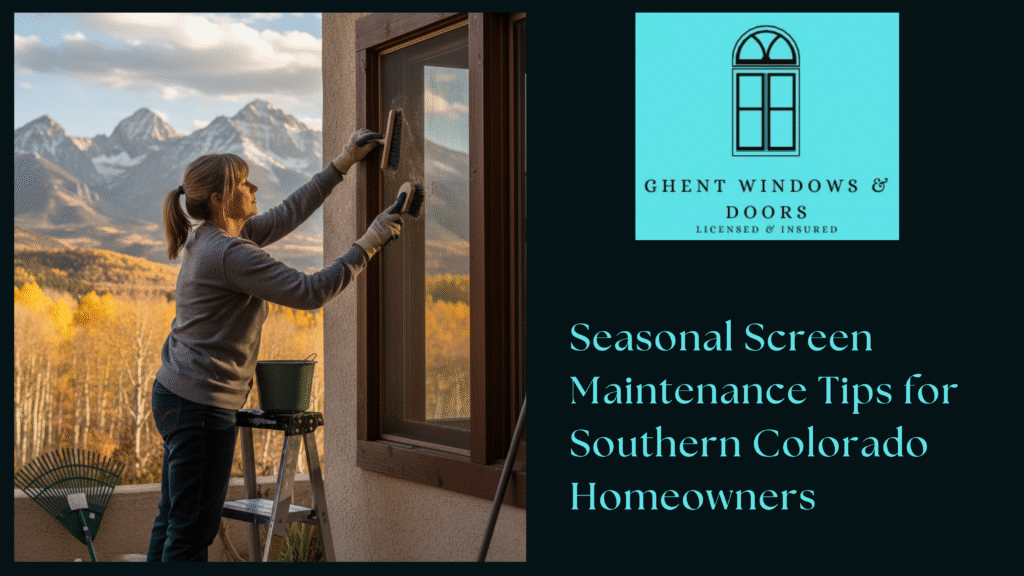 Seasonal Screen Maintenance Tips for Southern Colorado Homeowners