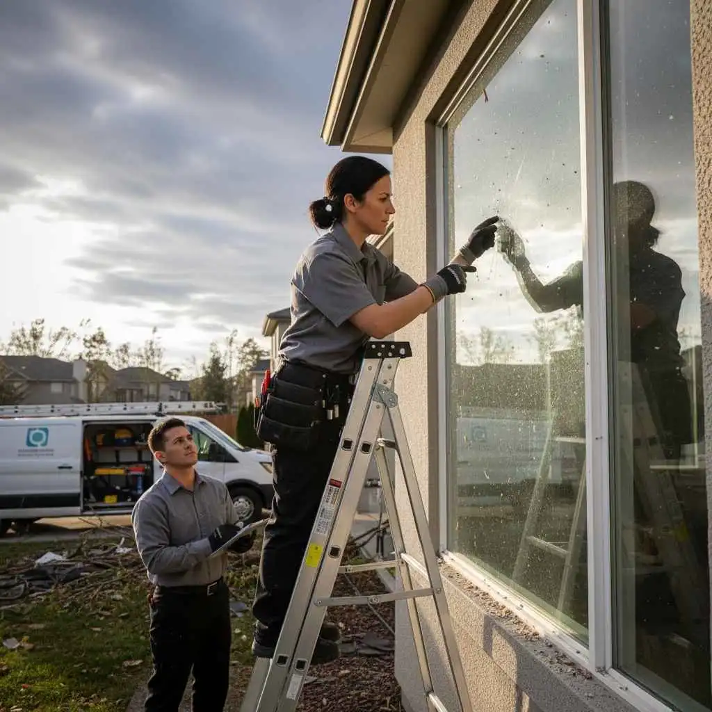 window inspection after a windstorm