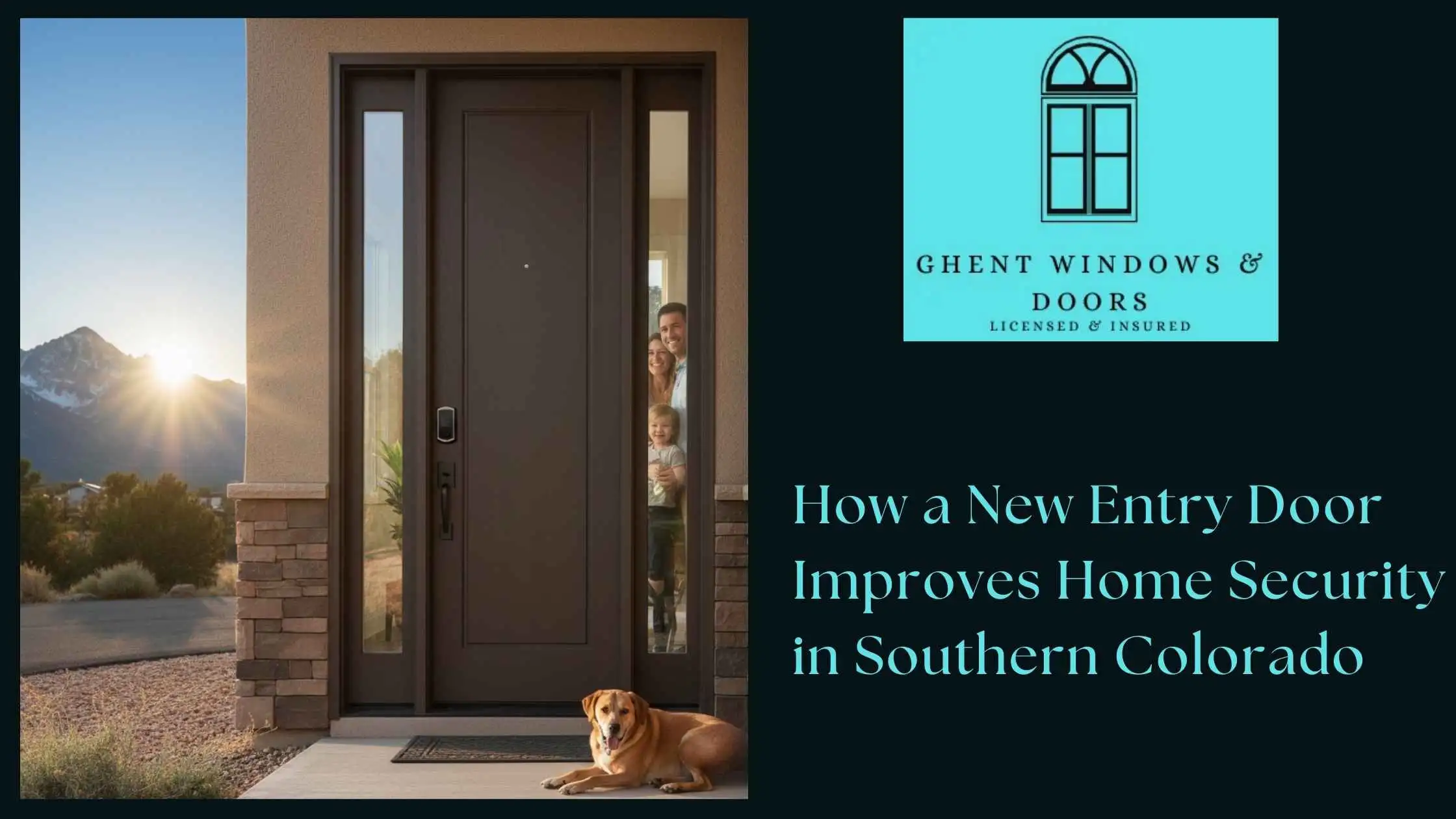 How a New Entry Door Improves Home Security in Southern Colorado