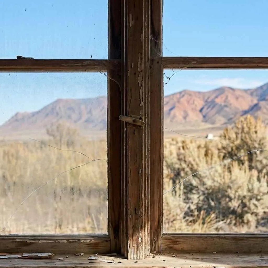 rotted wooden window frame before repair