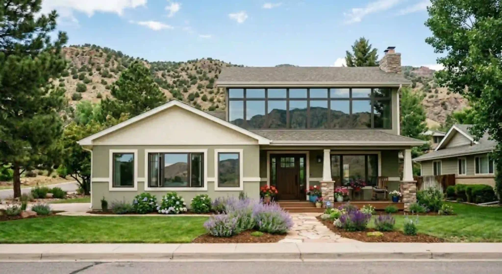 Canon City home with new modern window installation improving curb appeal